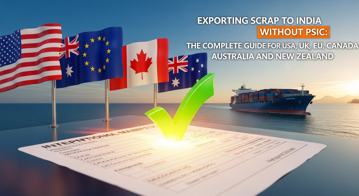 Exporting Scrap to India Without PSIC