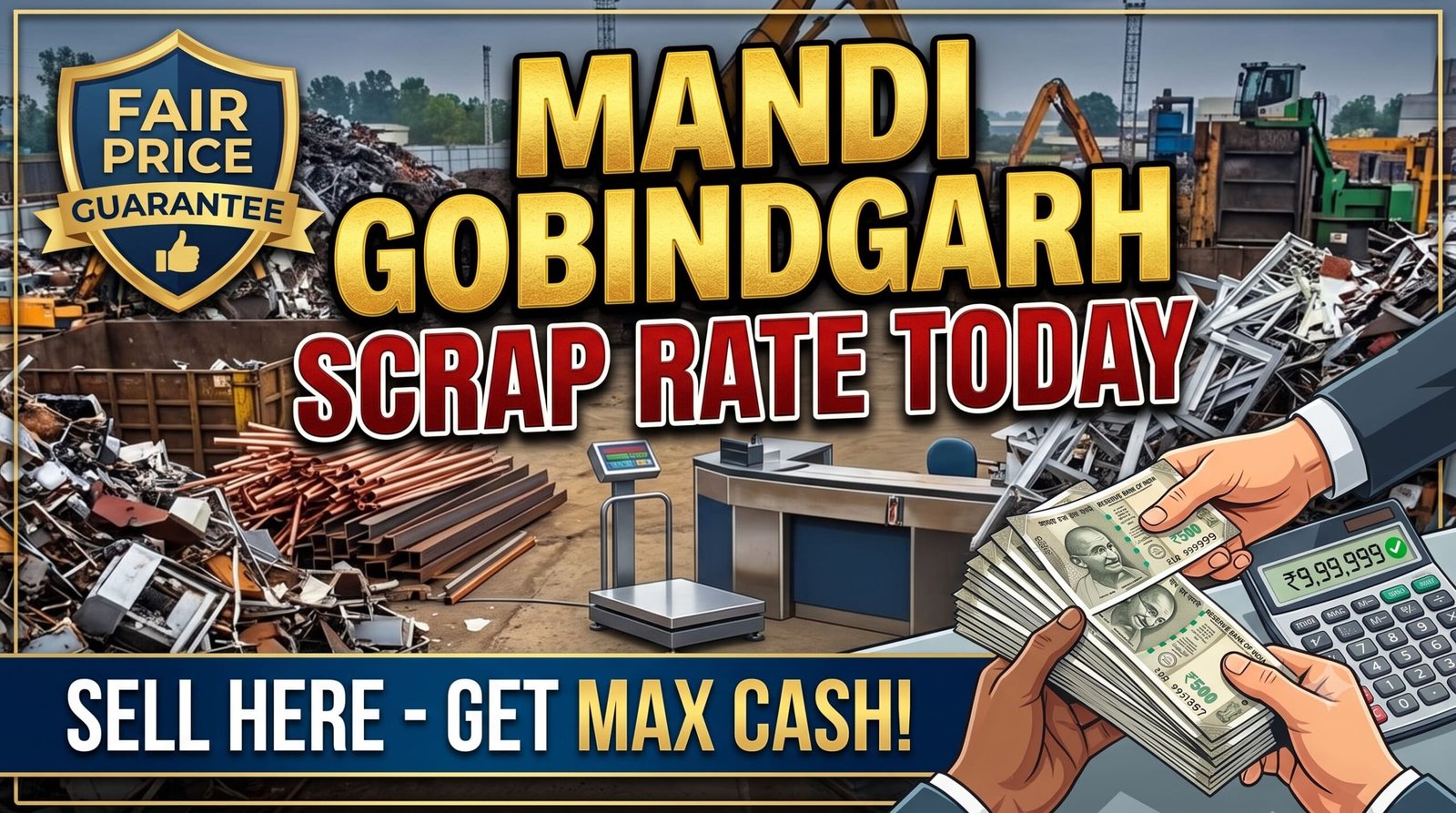 Mandi Gobindgarh Scrap Rate Today 4 August 2026 - Steel Baba (बाबा स्टील)